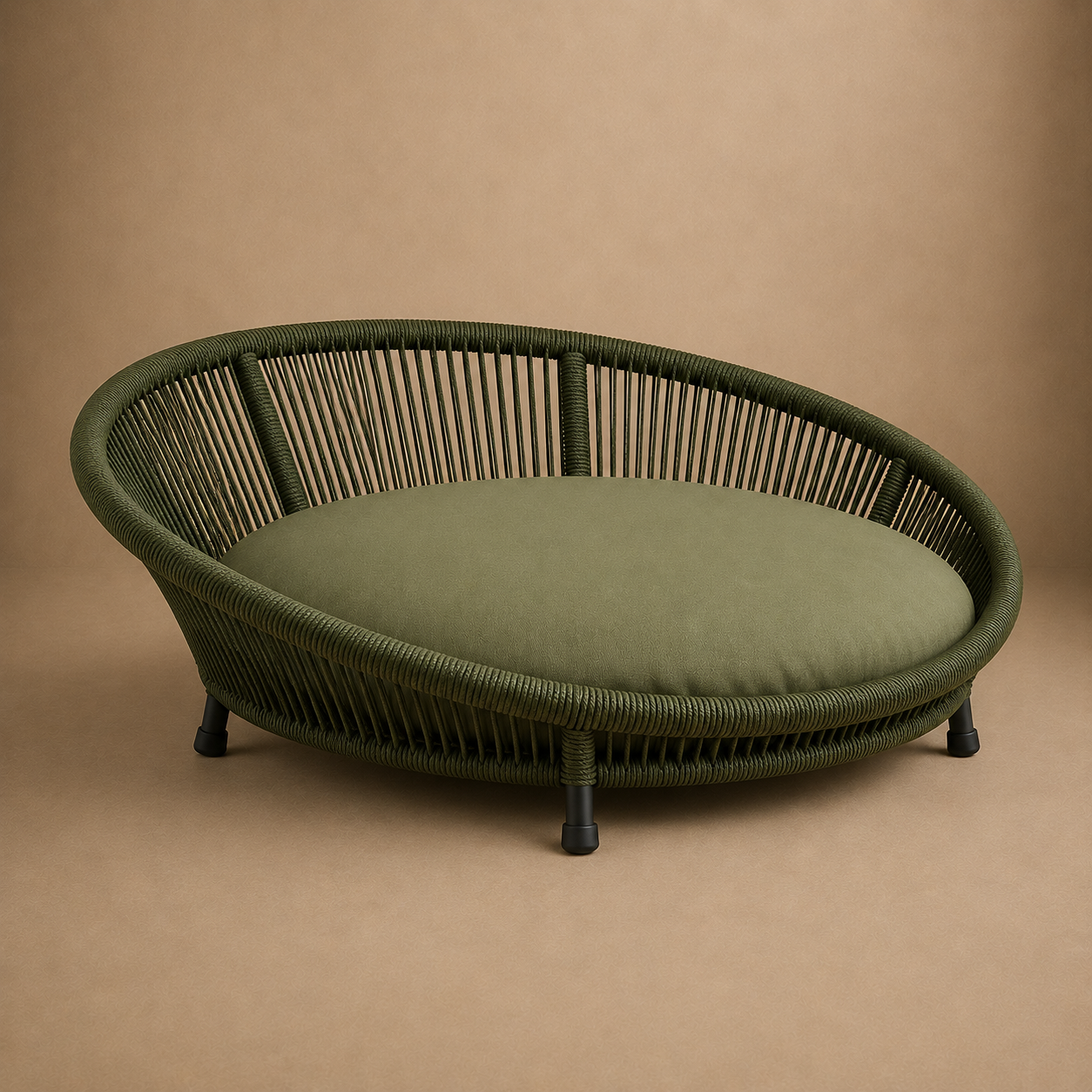 Pet Cesta Premium para Cães e Gatos | Cama Pet Redonda Moderna – MaisTrama - Imagem 2