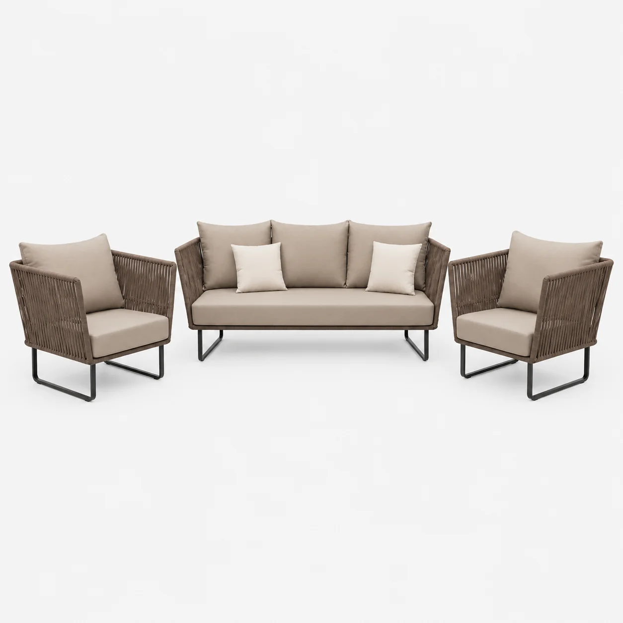 PROD TESTE - Conjunto de Sofá Floripa para Área Externa – 3 Lugares + 2 Poltronas - Imagem 2