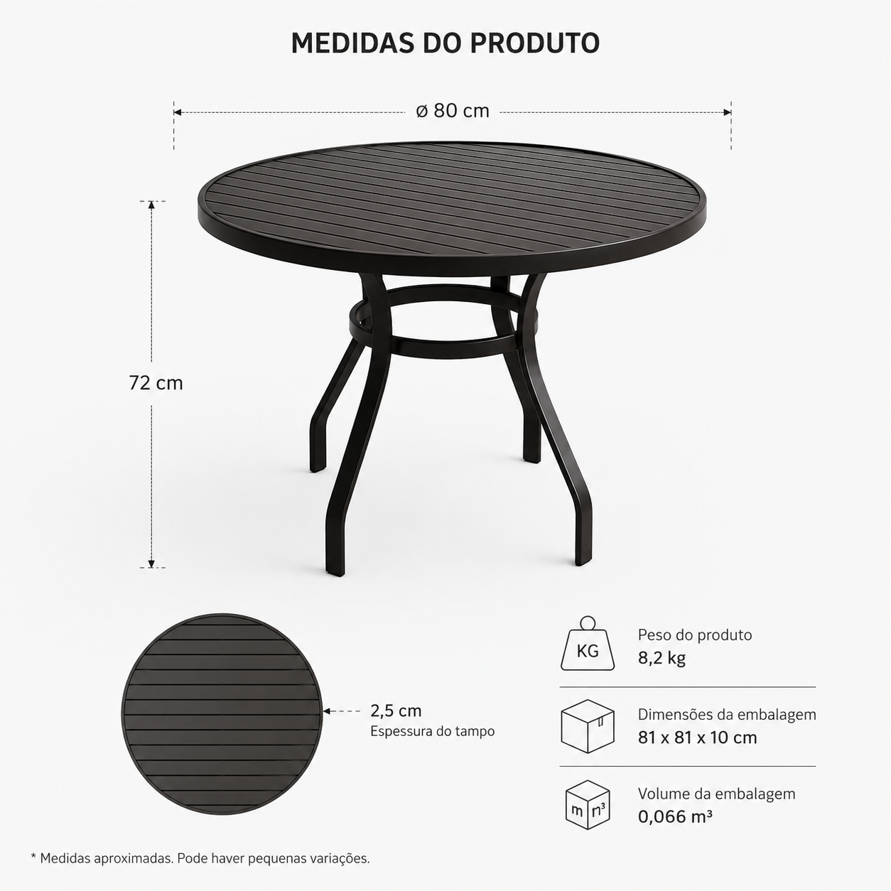 PROD TESTE - Mesa Redonda Ibiza - Imagem 3